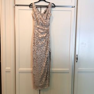 Ralph Lauren evening Dress Gold Lace